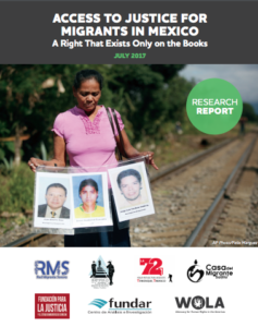 Report Access to Justice for Migrants in Mexico