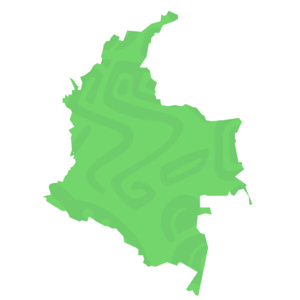 Custom map of Colombia by WOLA