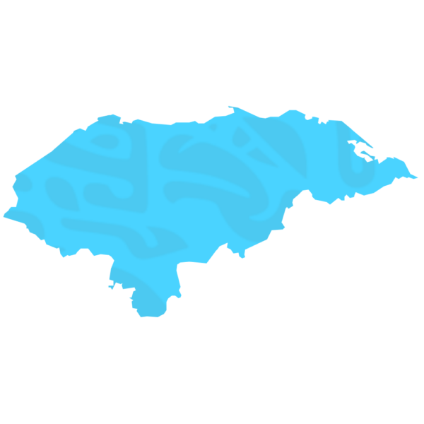 Custom map of Honduras by WOLA