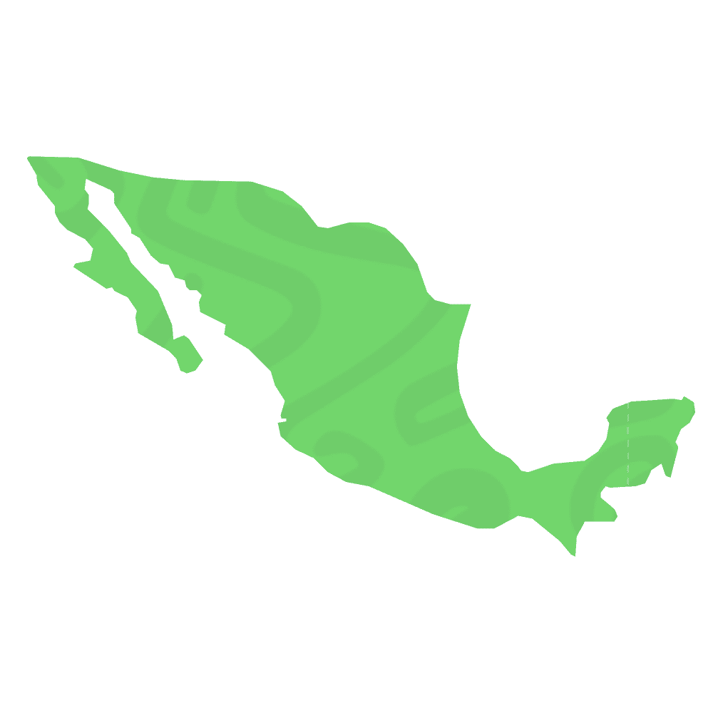 Custom map of Mexico by WOLA